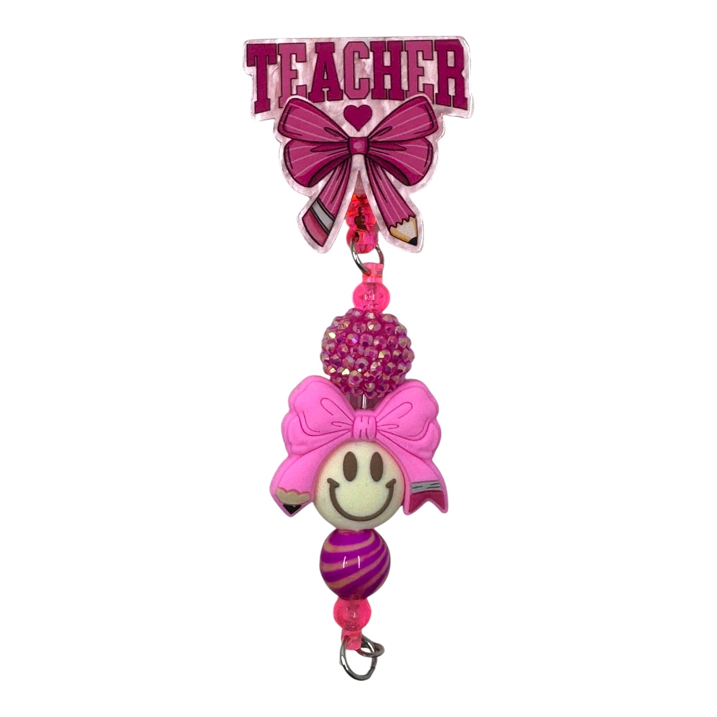 Pink Teacher Bow