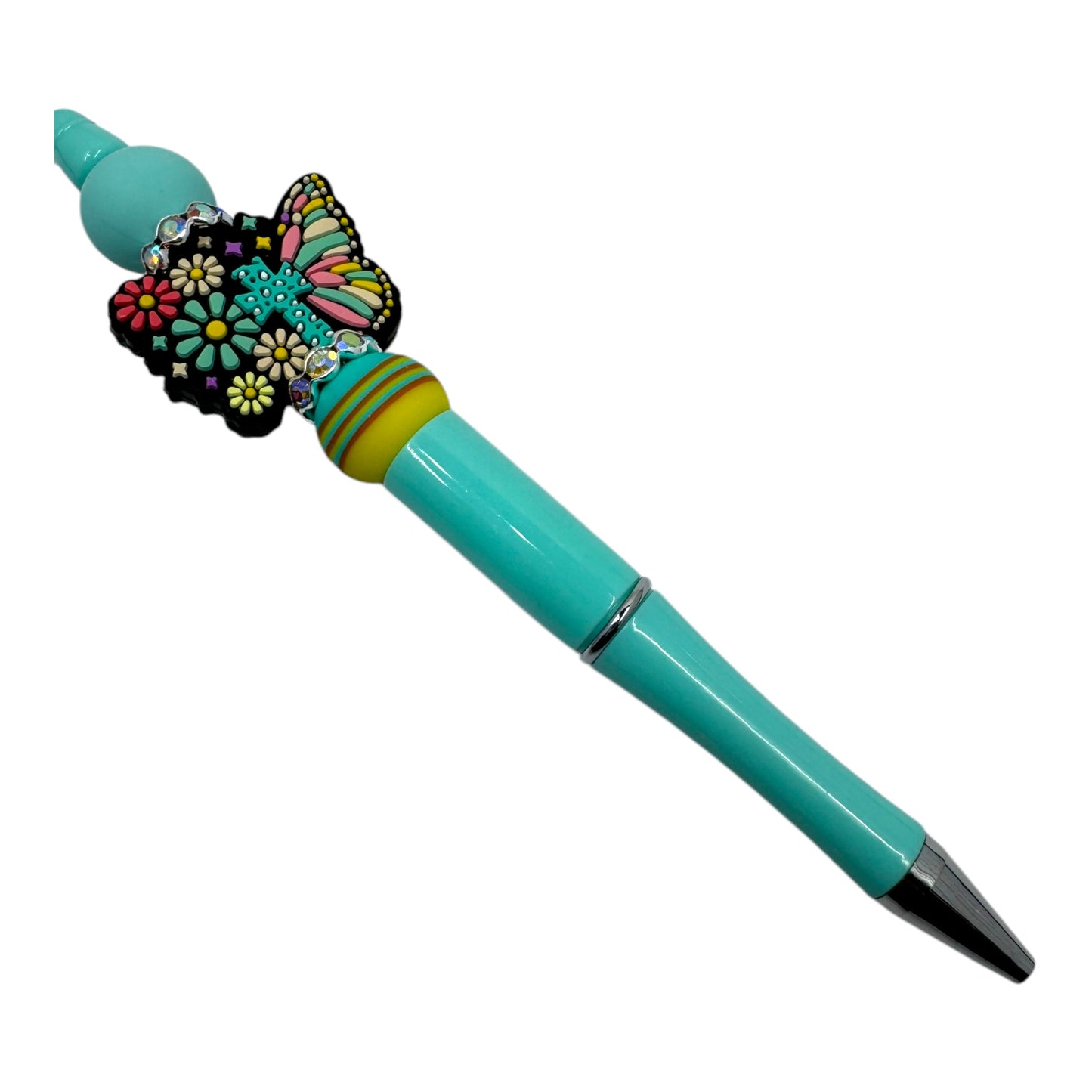 Religious Butterfly With Yellow Bead
