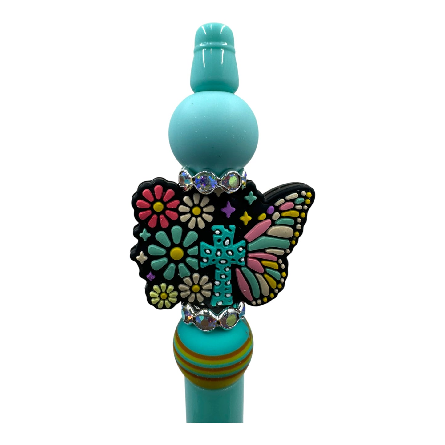 Religious Butterfly With Yellow Bead