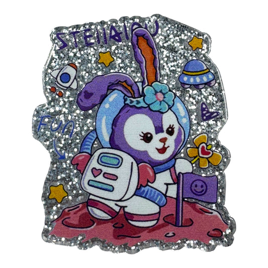 Purple Rabbit On The Moon
