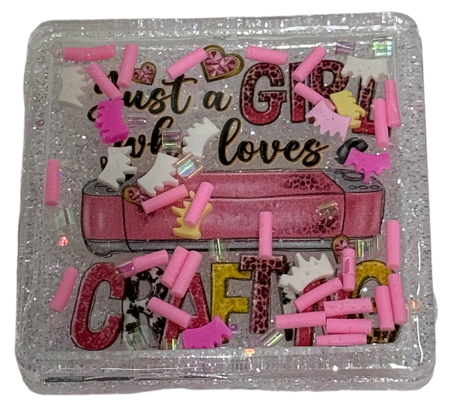 Just a Girl Who Loves Crafting Shaker