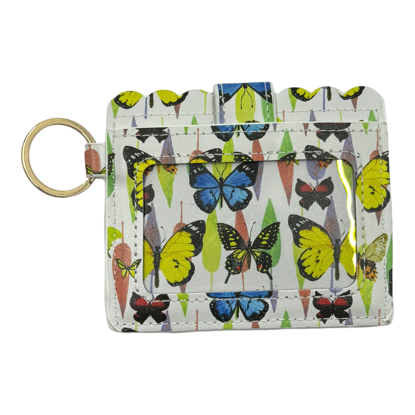 White With Butterflies Wallet