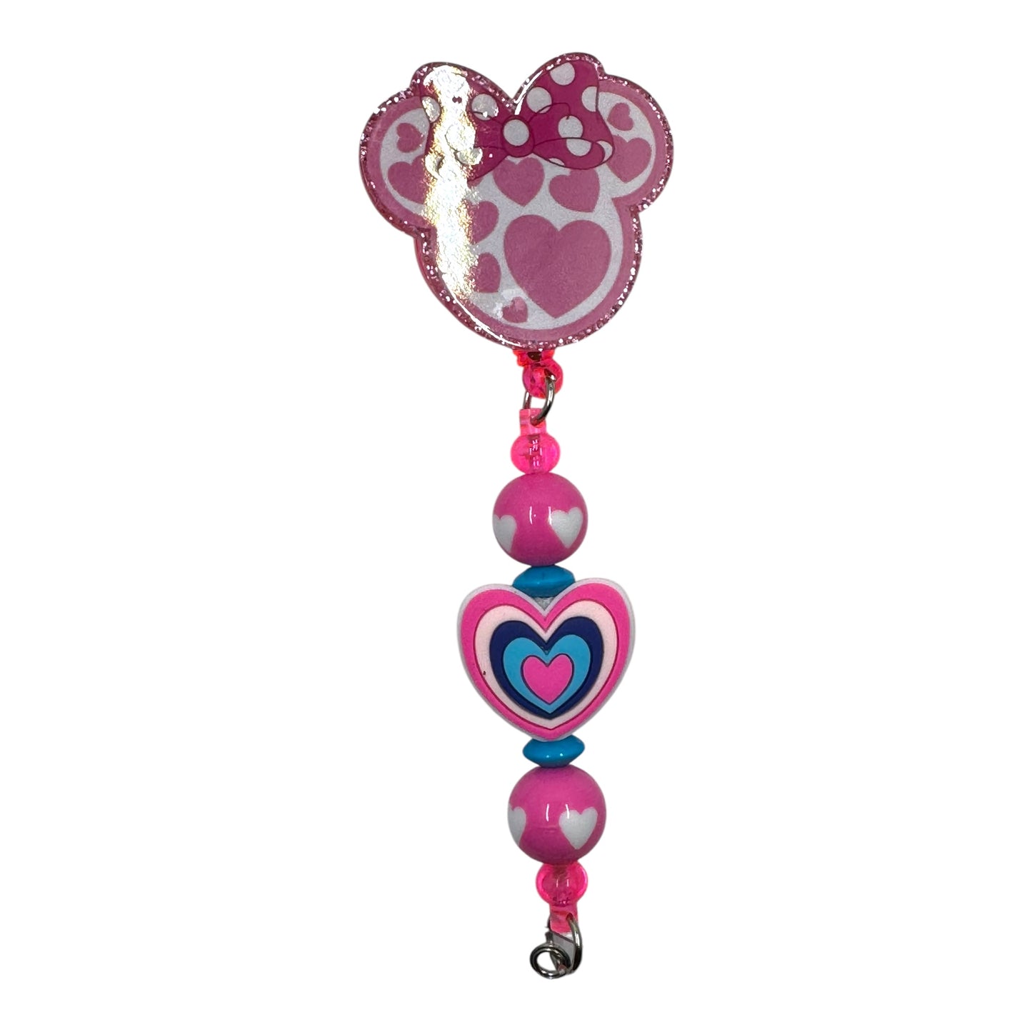 Girl Mouse Pink Hearts