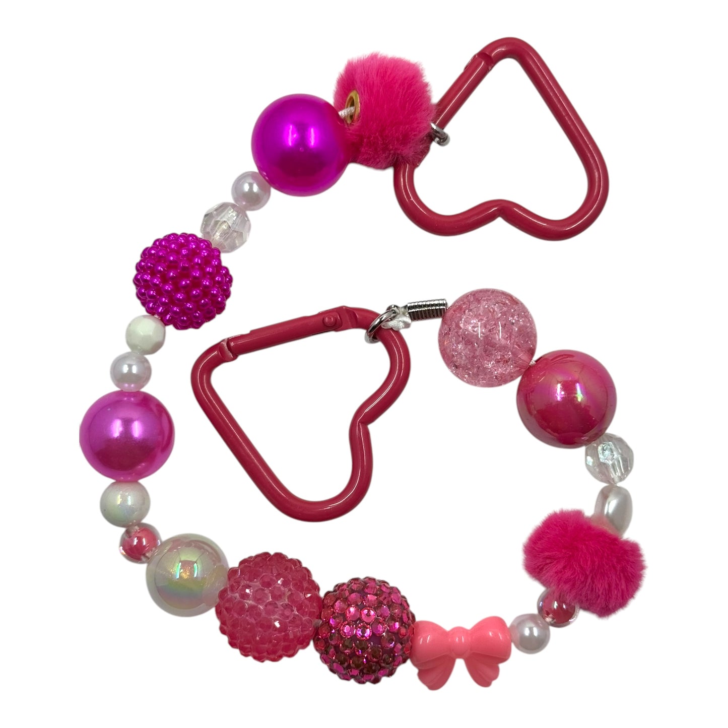 Bag Charm Magenta Pearl