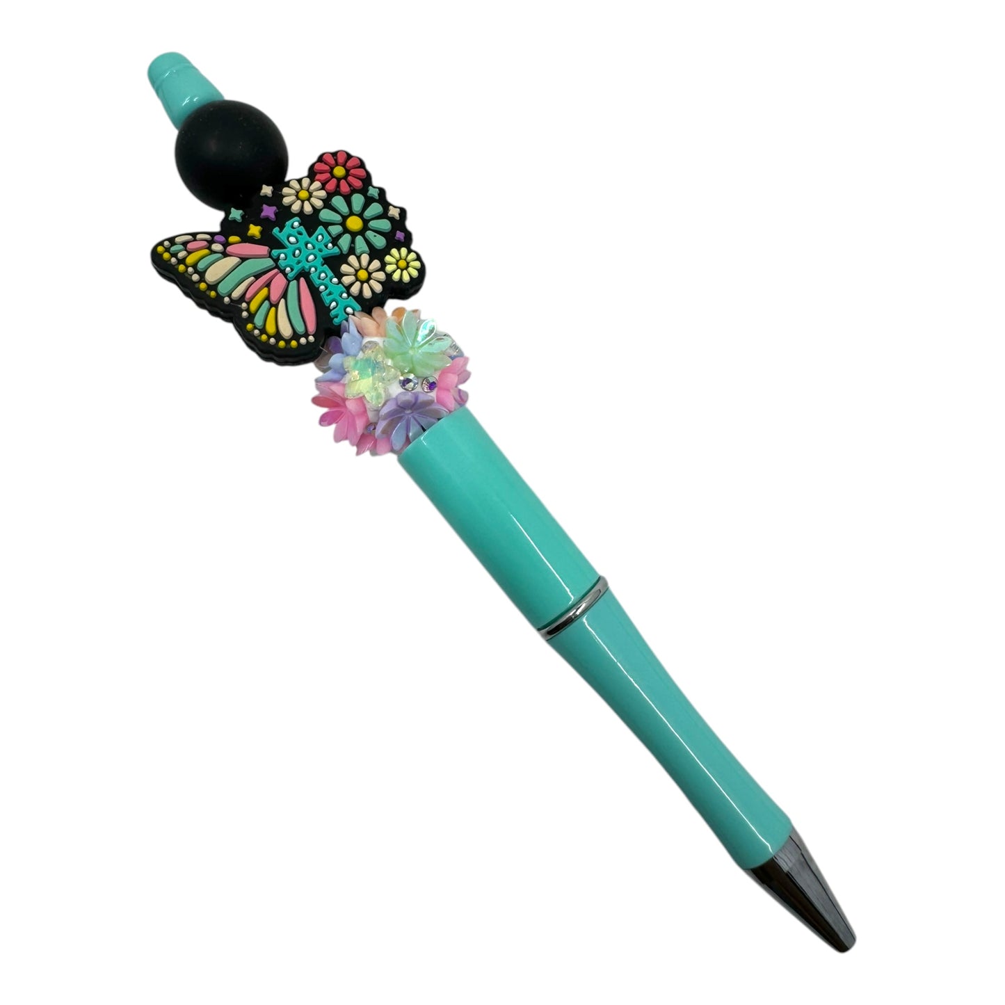 Religious Butterfly Flower Bead