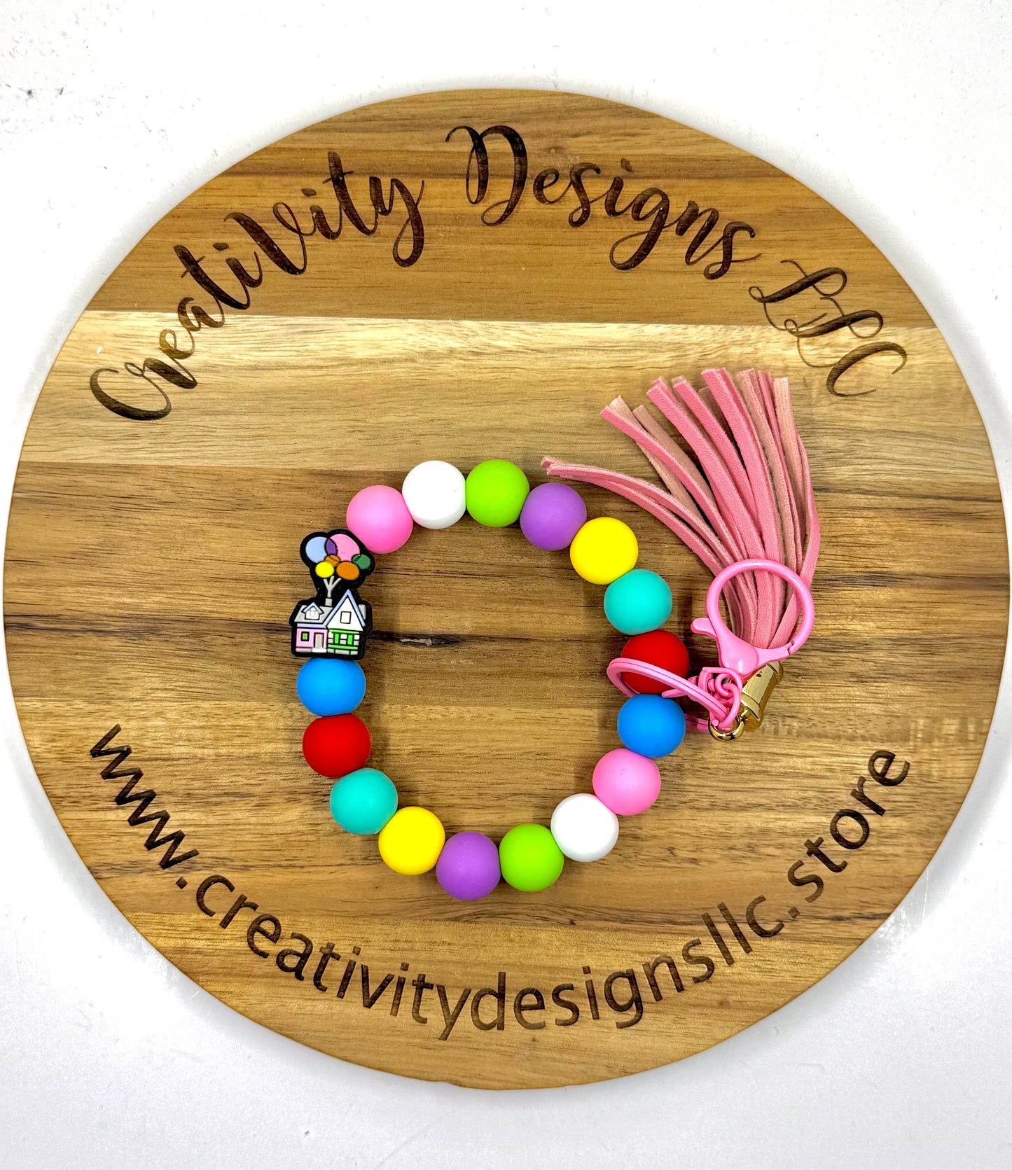 Rainbow House Wristlet