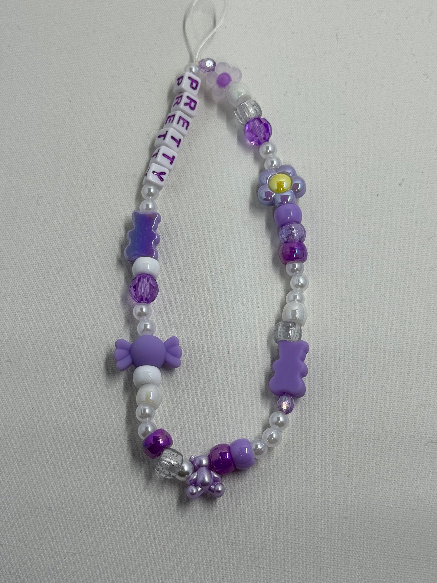 Pretty Purple Phone Charm