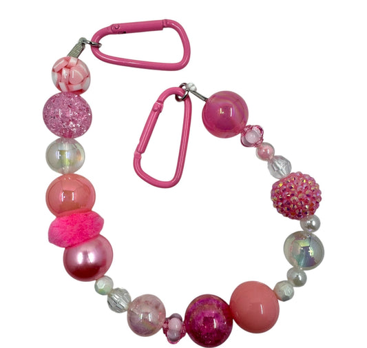 Bag Charm Pink Sparkle