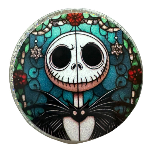 Skeleton J Stained Glass