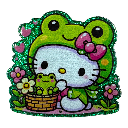 Kitty In Frog Suit