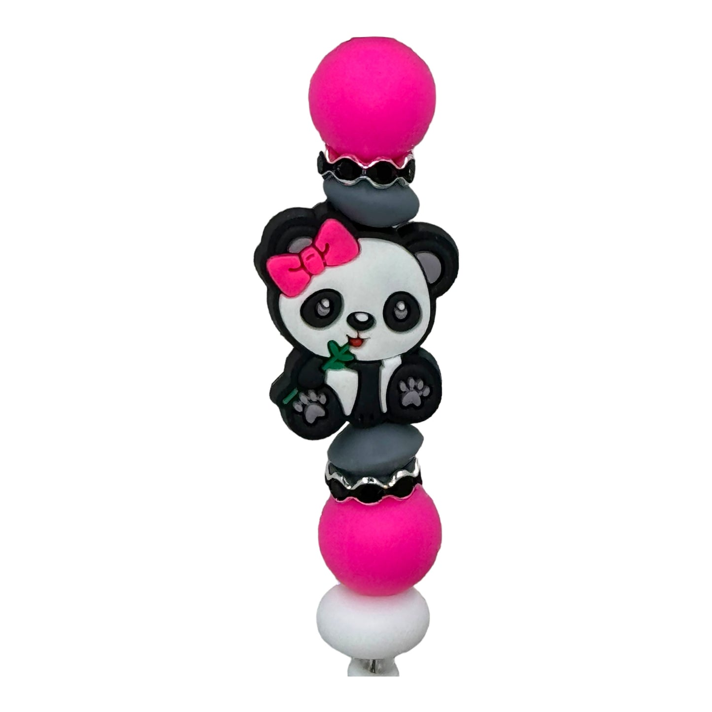 Pink Bow Panda Without Badge Plate