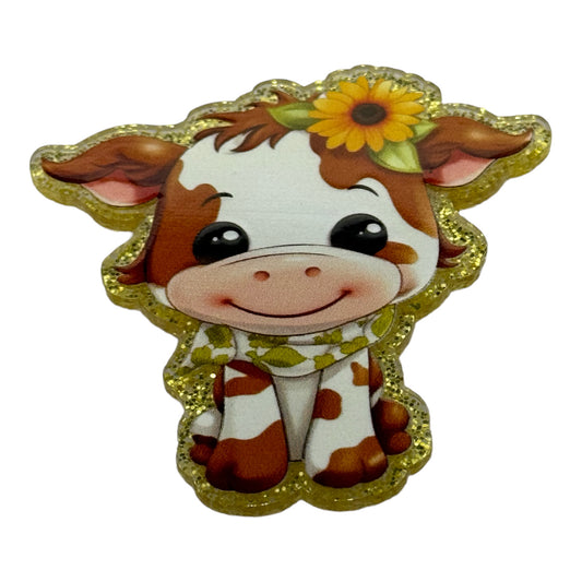 Smiling Sunflower Cow