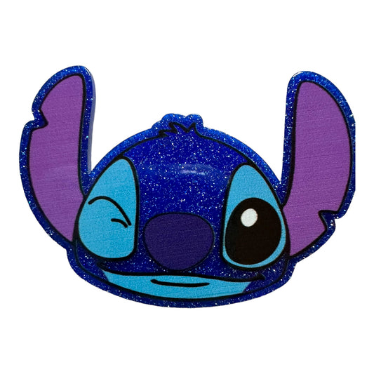 Blue Alien Face