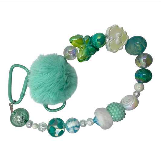 Bag Charm Tiffany Blue Puff