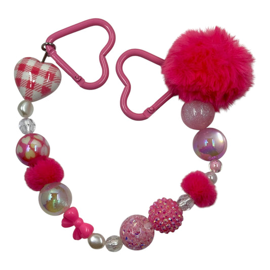 Bag Charm Melon Checker Puff