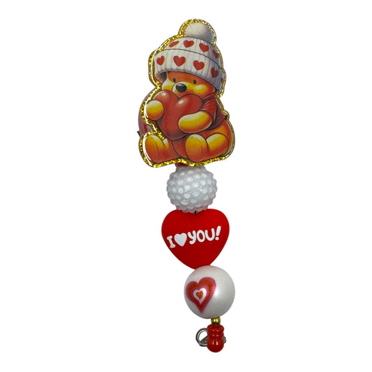 Yellow Bear Hugging Heart