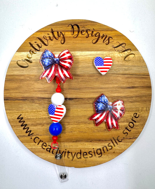 American Flag Bow