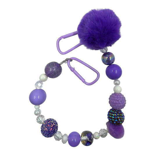 Bag Charm Purple Passion Puff