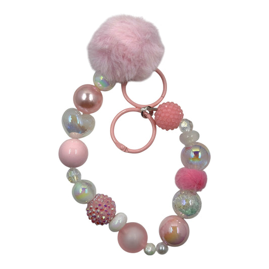 Bag Charm Light Pink Puff