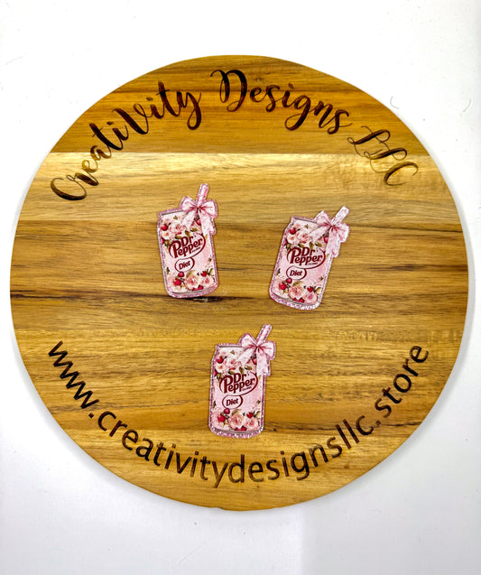 Floral Diet Pepper Soda