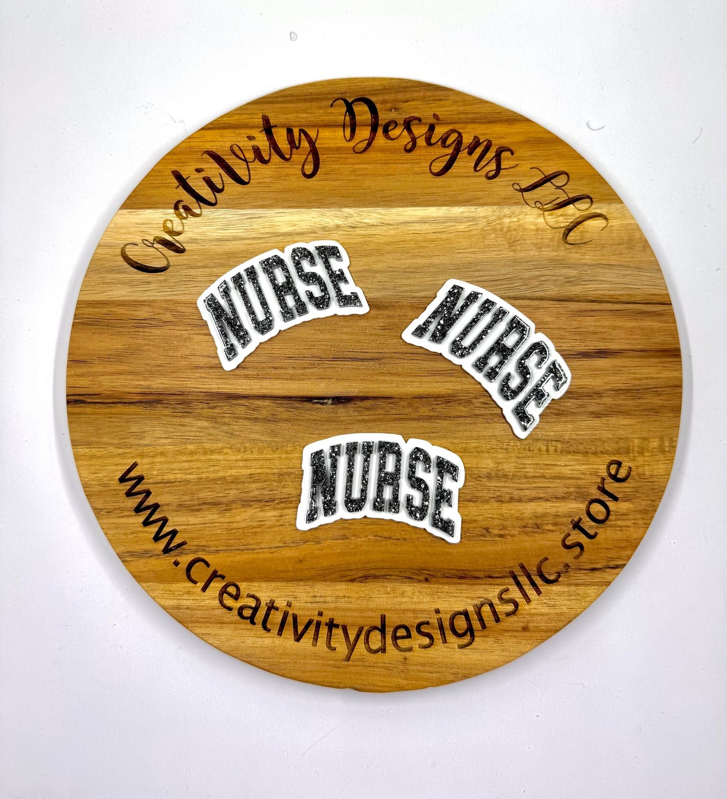 Nurse Black Platinum Glitter