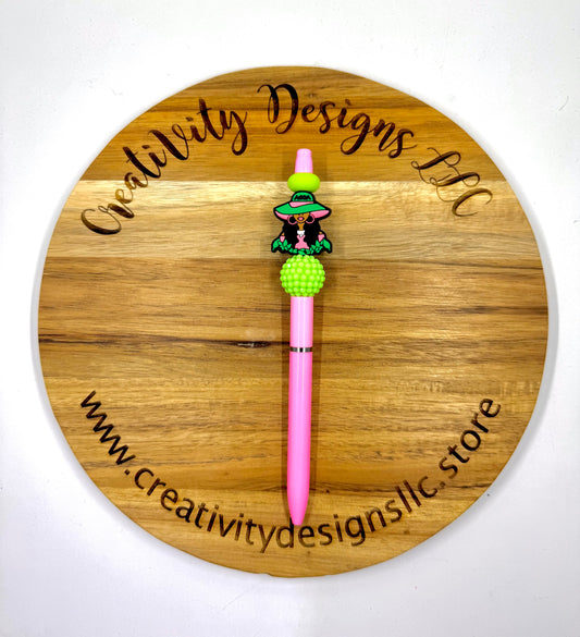 Soror Pink & Green Stylish Girl
