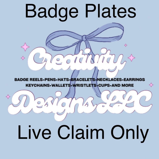 Badge Plate Live TikTok Claim Only