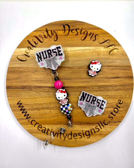 Nurse Checkered Bow