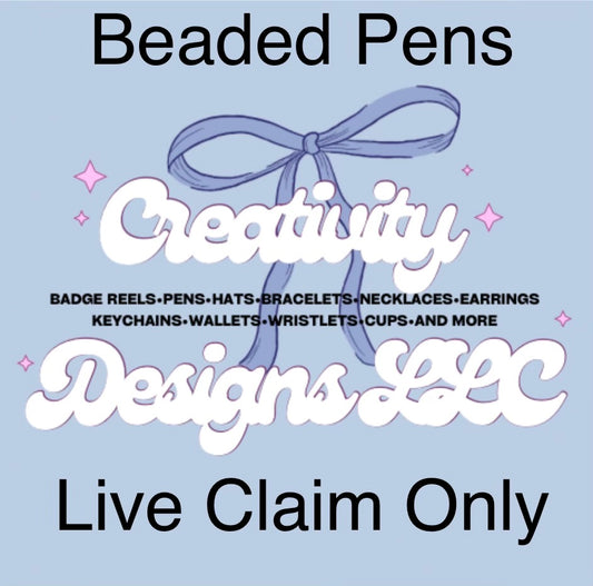 Beaded Pens Live TikTok Claim Only