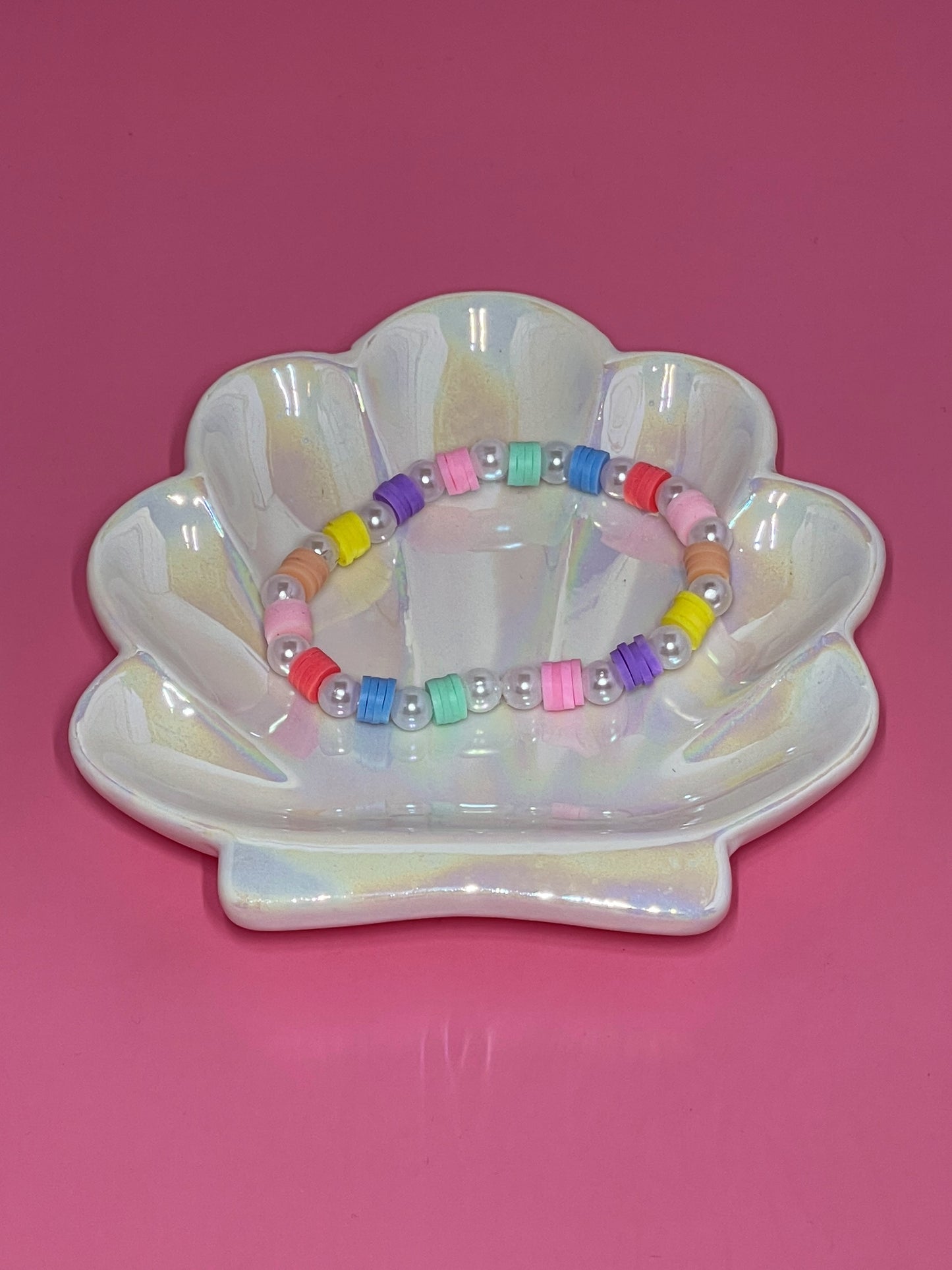 Pastel Heishi & Faux Pearls