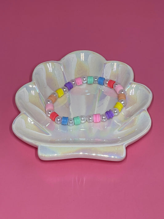 Pastel Heishi & Faux Pearls