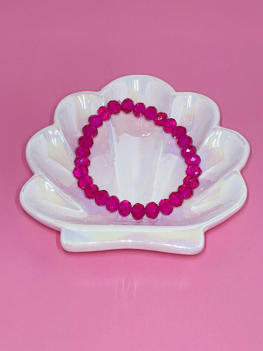 Hot Pink Faceted