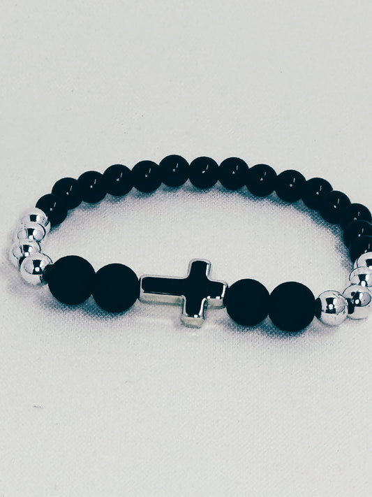 Black & Silver Cross