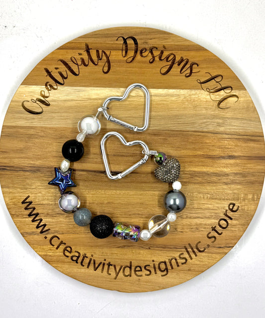 Bag Chain Black Heart