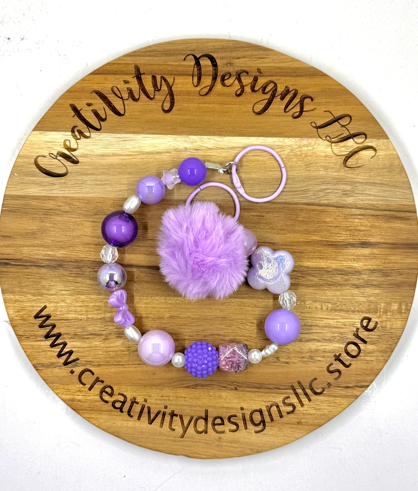 Bag Chain Purple Smiley