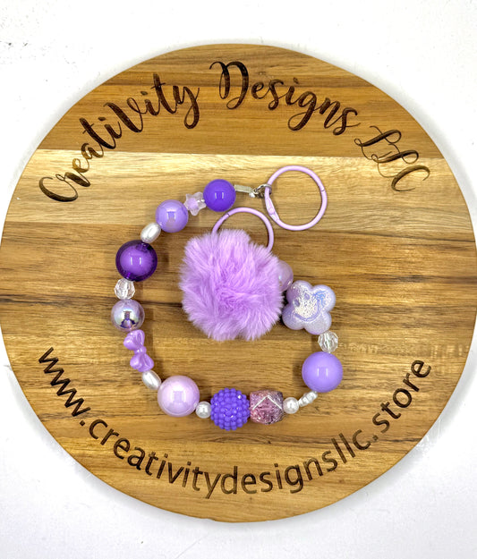 Bag Chain Purple Smiley