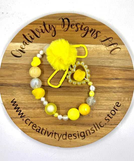 Bag Chain Yellow Puff