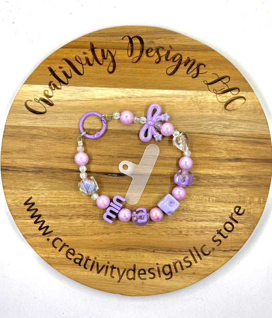 Lavender Bow Phone Charm