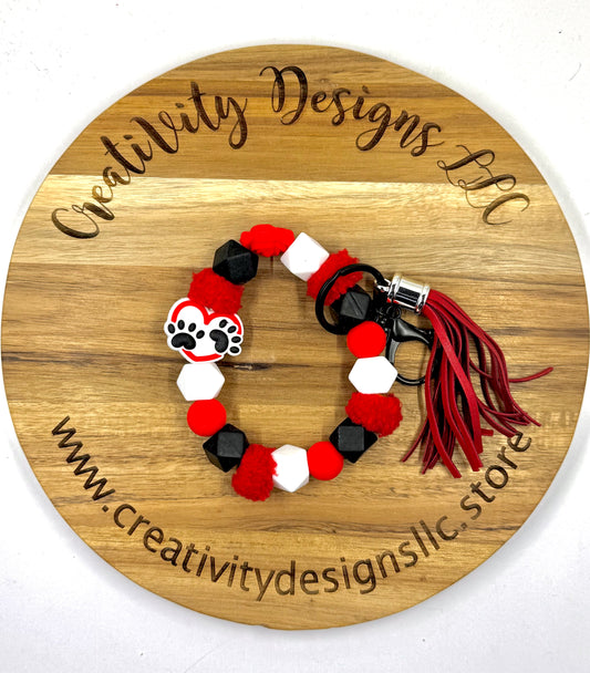 Paws Of Hearts Wristlet