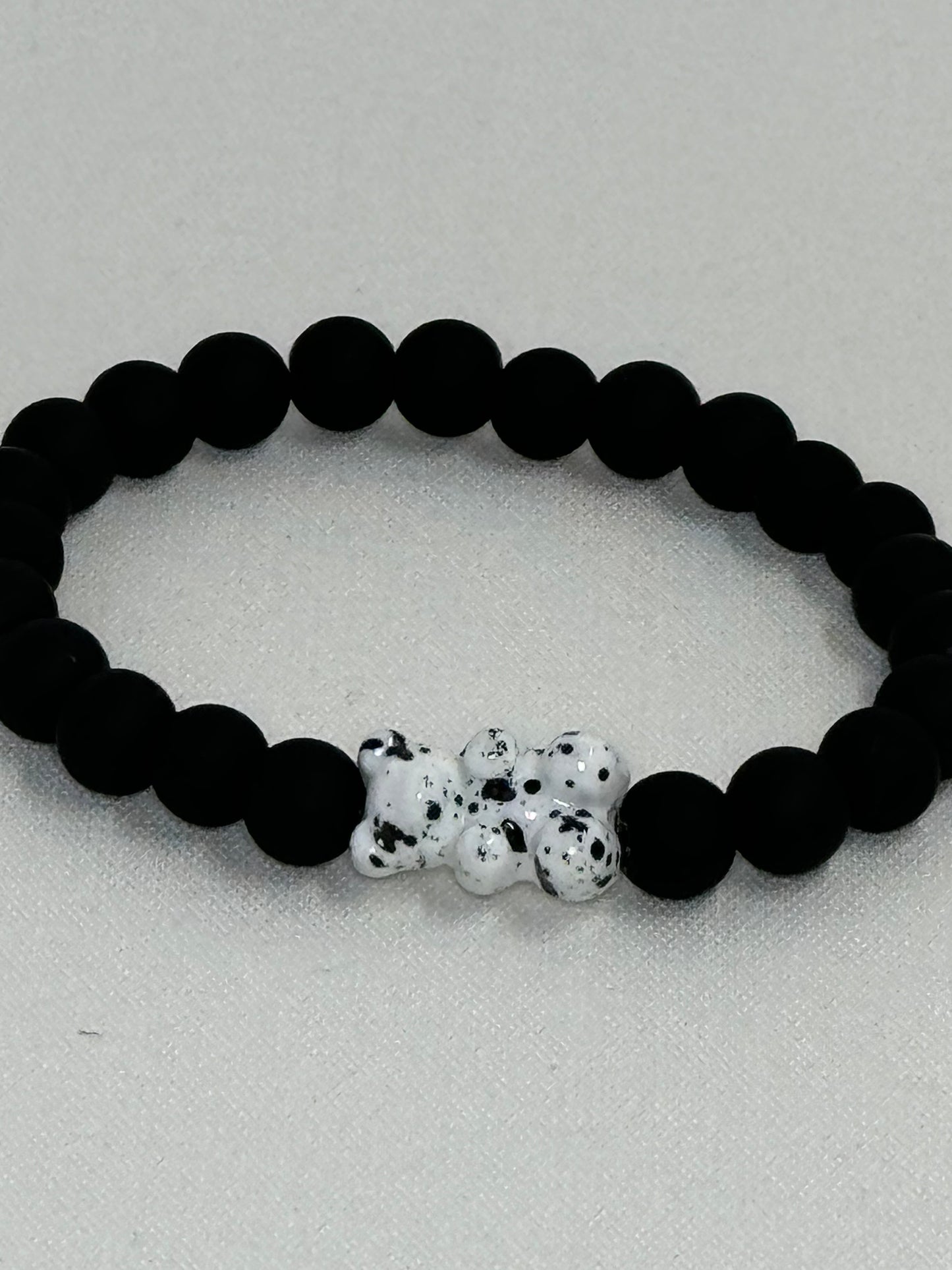 Matte Black White Bear