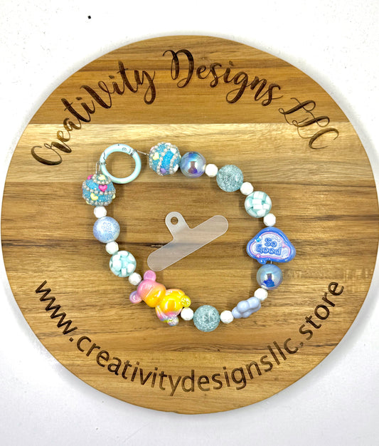 Blue Pastels Phone Charm