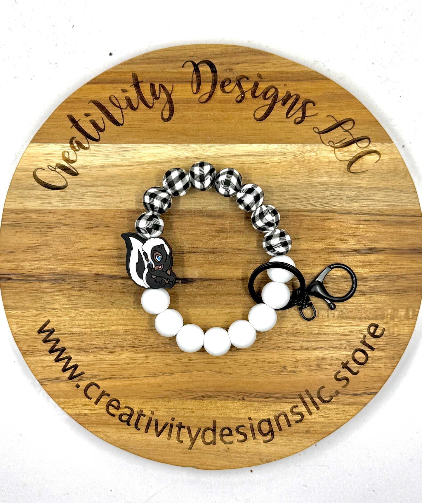 Skunk Wristlet